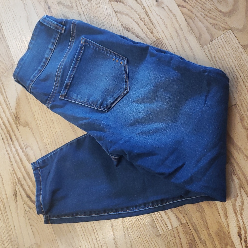(6/W28) RACHEL Rachel Roy High Waist  Cropped Skinny Jeans Streetwear Preppy
